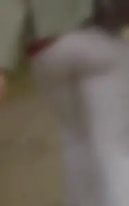 Lovely ass in white tight pants
