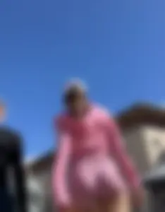 Cute babe with the Bubble but working Out  / Not OC