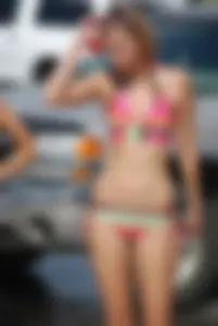 Sexy bikini car wash girls