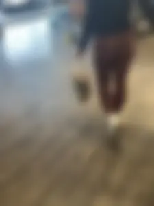 Return of the TIGHT Blue Leggings Blonde (This time in Burgandy)