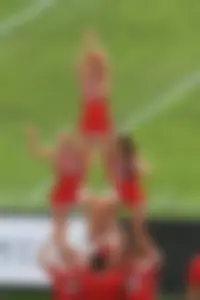Candid cheerleaders
