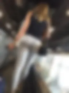 Girl in White Tights With Suitcase Airport Creepshots Gallery