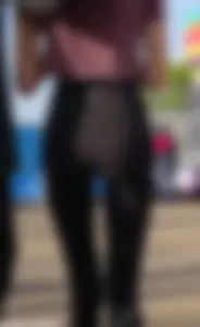 Perfect ass and long slim legs in yoga pants street creepshots