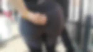 One of my best catches - Big Bubble Booty Latina in spandex gym with ponytail