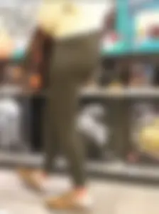 Tight, fit asses at LEGO Store