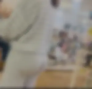 Perfect juicy jiggly fat ass in grey pants