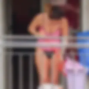 Hot milf next door hanging panties, showing pokies and wearing underwear