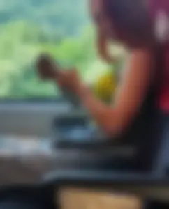 Hot sexy girl on train