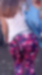 Delicious Booty Teen way to the Gym