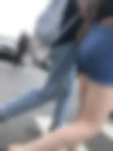 Awesome Booty in Jean Shorts And Sexy Legs, Hot Candid Girl Crossing the Street Creepshots Series