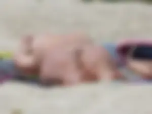 Nude beach and topless girls