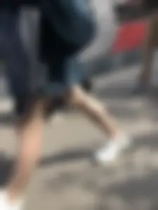 Cute candid girl in a dress at the train station