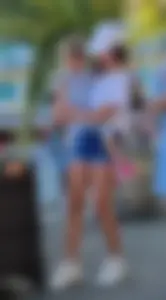 Hot Candid Milf in Shorts With Great Legs Shopping Clothes on the Street Market Creepshots Gallery