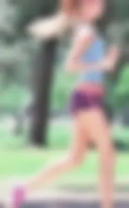 Couple of cute girls out running in little shorts