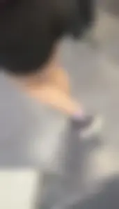 Hot thick employee in biker shorts