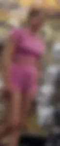 Girl in pink bra less