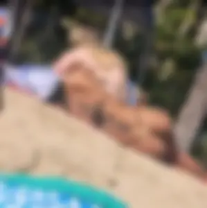 Cute petite in string bikini. Careful it will wink at you