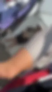 Sexy cameltoe in leggings shorts