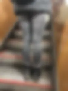 Candid Girl With a Sexy Flat Butt And Legs in Tight Grey Jeans Subway Creepshots Collection - in a Train and on an Escalator