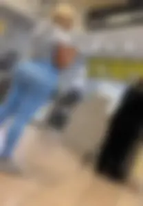 Mall booty in blue leggings (OC)