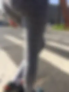 Girl in Cute Tights Passing By Candid Photos