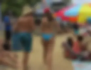 Taking a walk on the beach