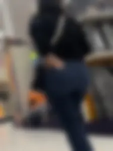 Milf with bubble butt Halloween shopping