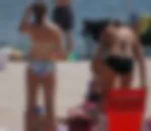 2 cute beach girls in bikinis