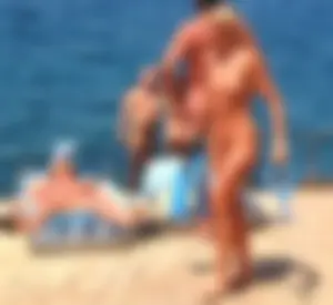 Nude beach and topless girls