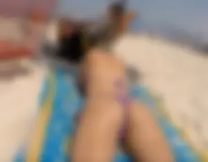 Beach hottie with oily skin