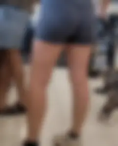 Milf in biker shorts