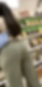Girl in sweatpants at Target