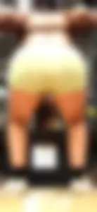 (Gym squat) is she wearing panties?