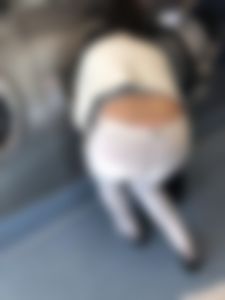 Whale tail at the laundromat