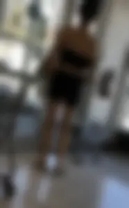Slim teen with huge tits out shopping with mom