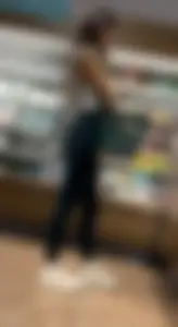 Tight skinny bitch shows her physique and flat ass