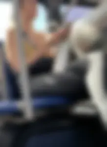 Tight ass found on the bus with slight VPL