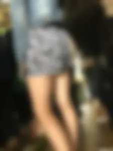 Girl in Short Dress with Cute Skinny Legs Hot Subway Candid