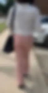 Even she can’t resist touching her own ass