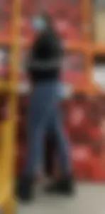 Girl fills her jeans at HD