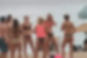 Florida beach and bikini girls