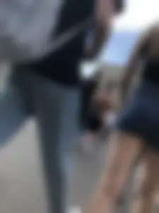 Awesome Booty in Jean Shorts And Sexy Legs, Hot Candid Girl Crossing the Street Creepshots Series