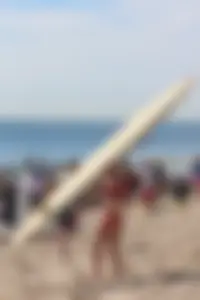 Lifeguard tournament girls on the beach
