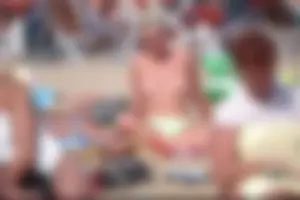 Girls on a nude beach in Bibione, Italy