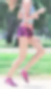 Couple of cute girls out running in little shorts