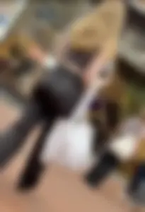 Dutch Beauty In Tight Flared Pants