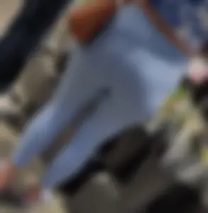 Light blue leggings and matching sandals