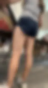 College girl’s shorts are way too tight