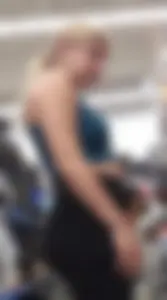 OC. Cute blonde with nice body in tight leggings (VTL)