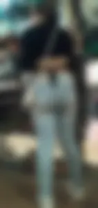 Juicy teen ass in jeans (VPL)